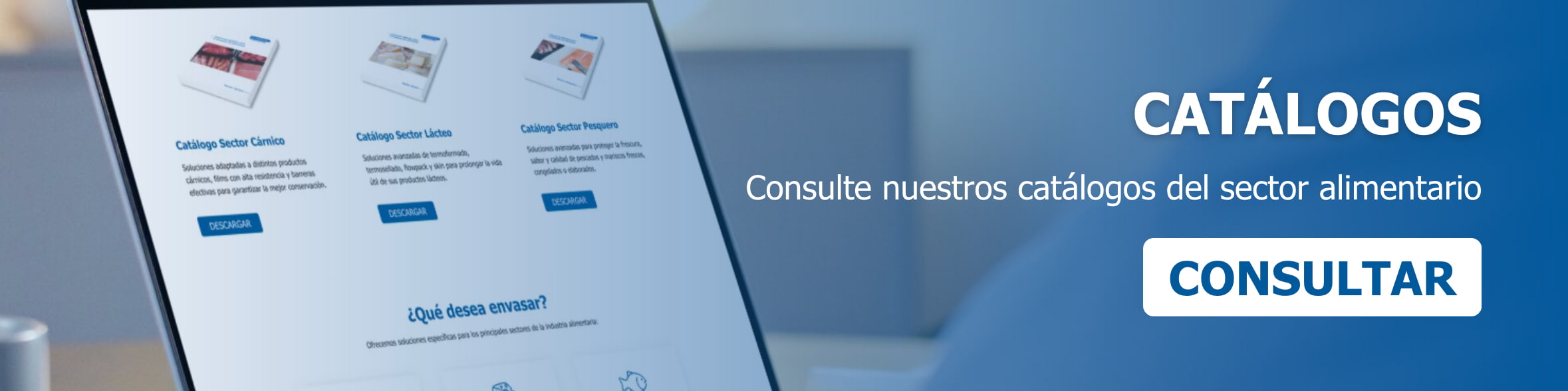 CTA descarga catálogos Ttpack